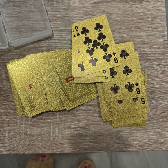 Supreme Clowngold Gold Foil Playing Cards, Designer, 2013 collection, Like New - Picture 5 of 5